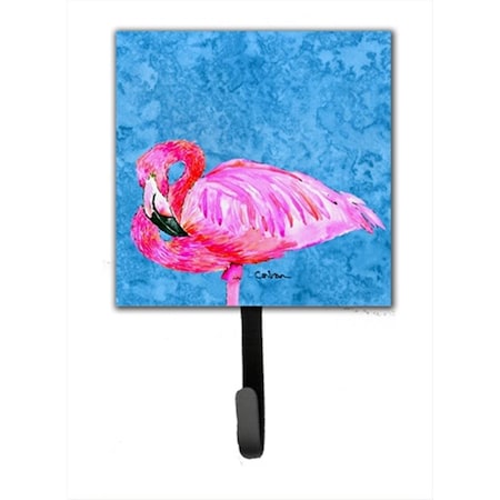Carolines Treasures Bird - Flamingo Leash Holder Or Key Hook 8686SH4